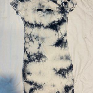 Garage Mini Bodycon Dress with cutout (Tie Dye) Size Xs
